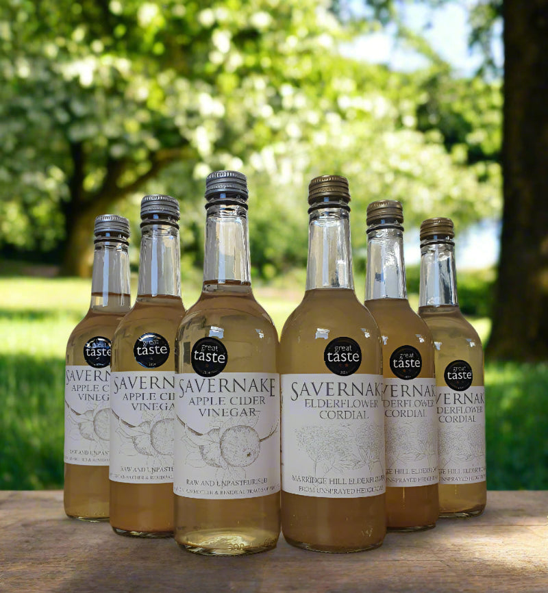 Apple Cider Vinegar & Elderflower Cordial - Case of 6 (3 of each)