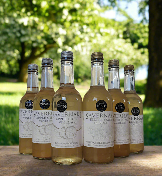 Apple Cider Vinegar & Elderflower Cordial - Case of 6 (3 of each)